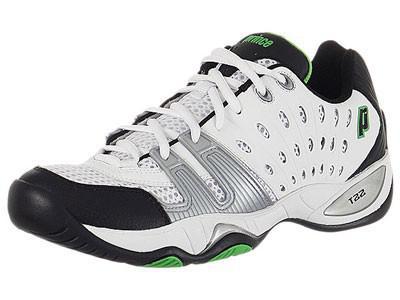 Prince T22 White/Black/Green Men's Tennis Shoes - main image
